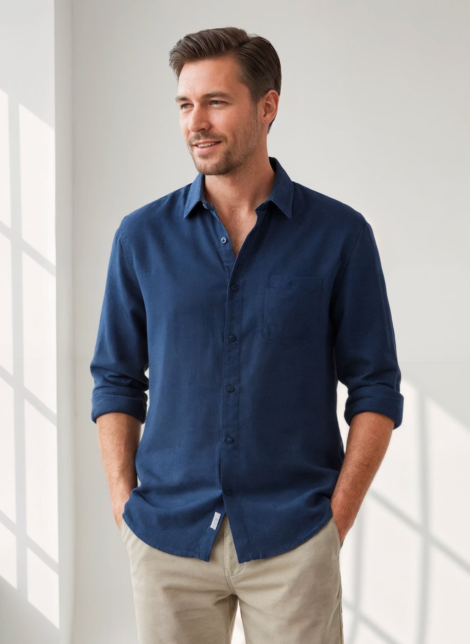 Long Sleeve Shirt - 100% Linen