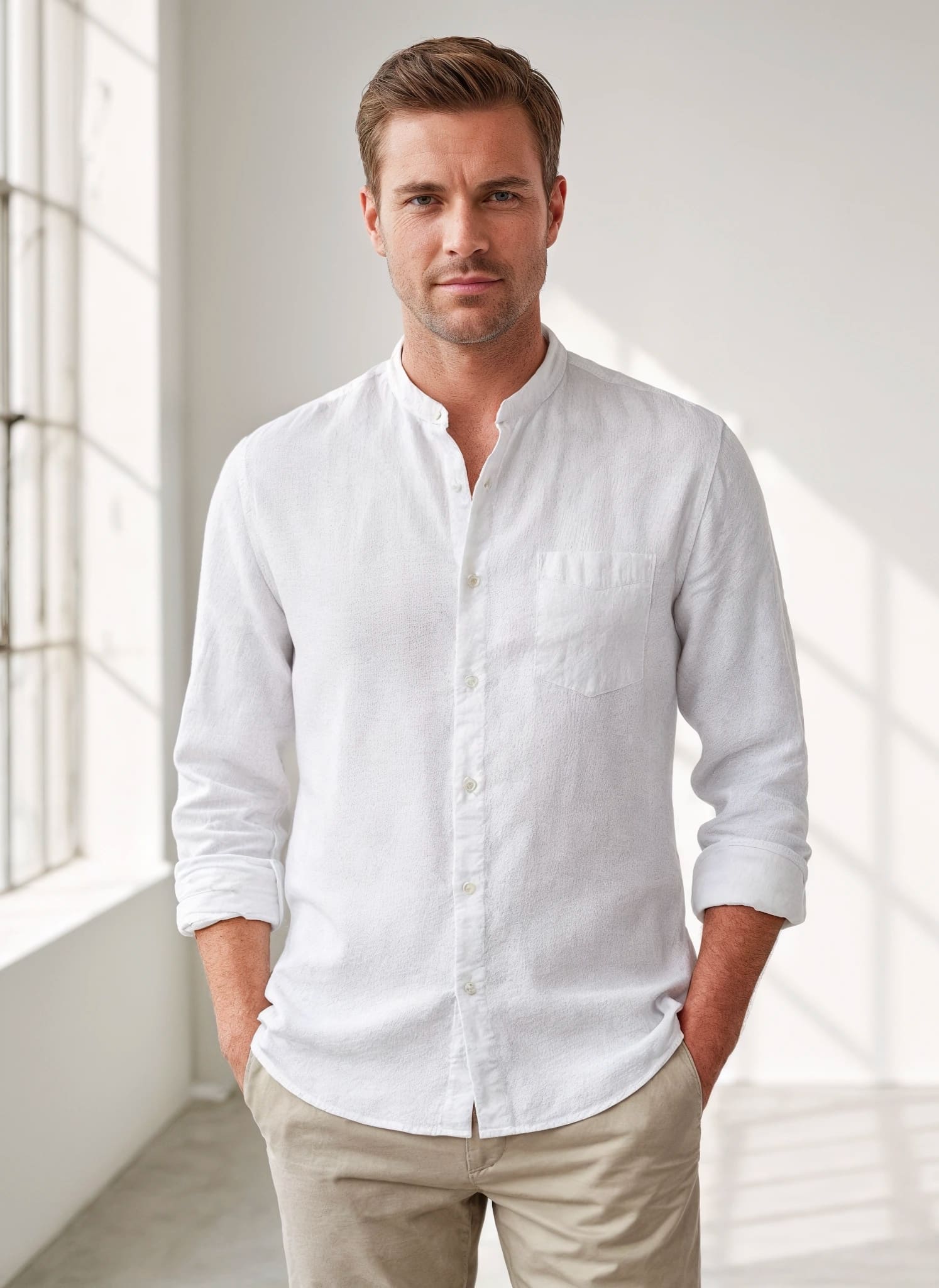 Long Sleeve Shirt - 100% Linen