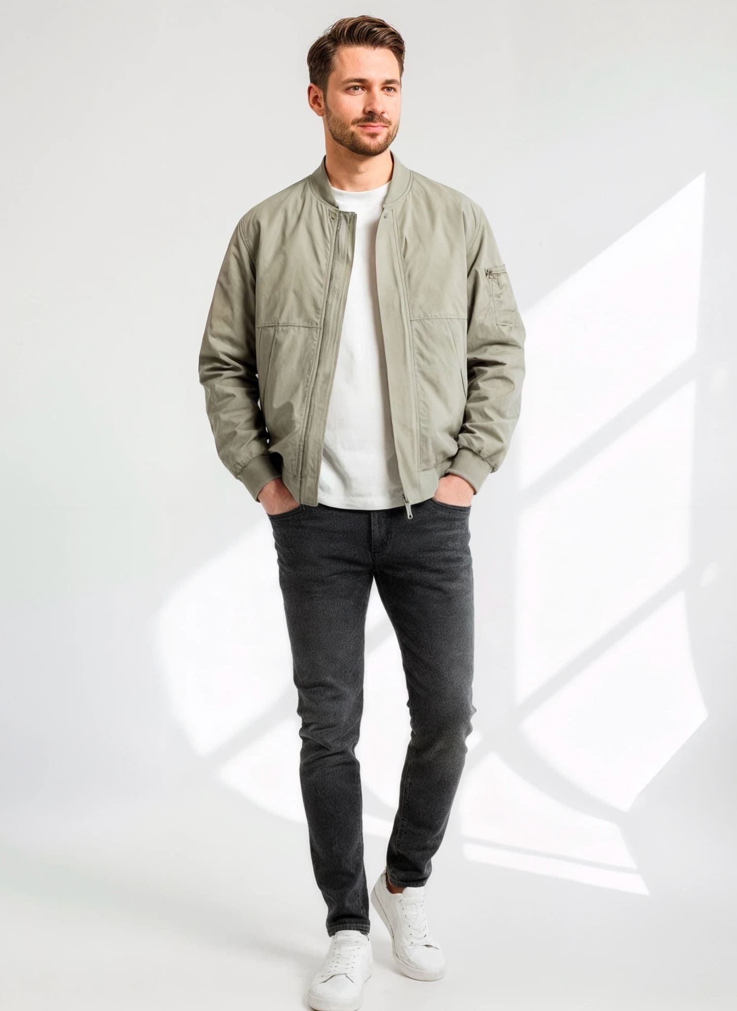 Minimalist Bomber Jacket