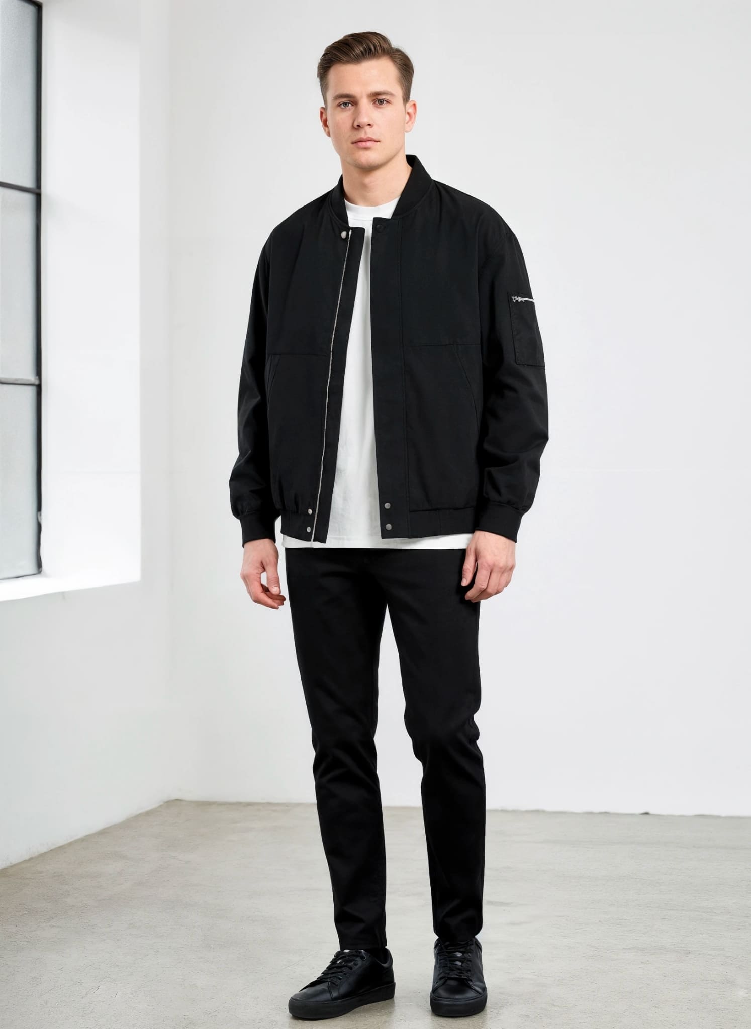 Minimalist Bomber Jacket