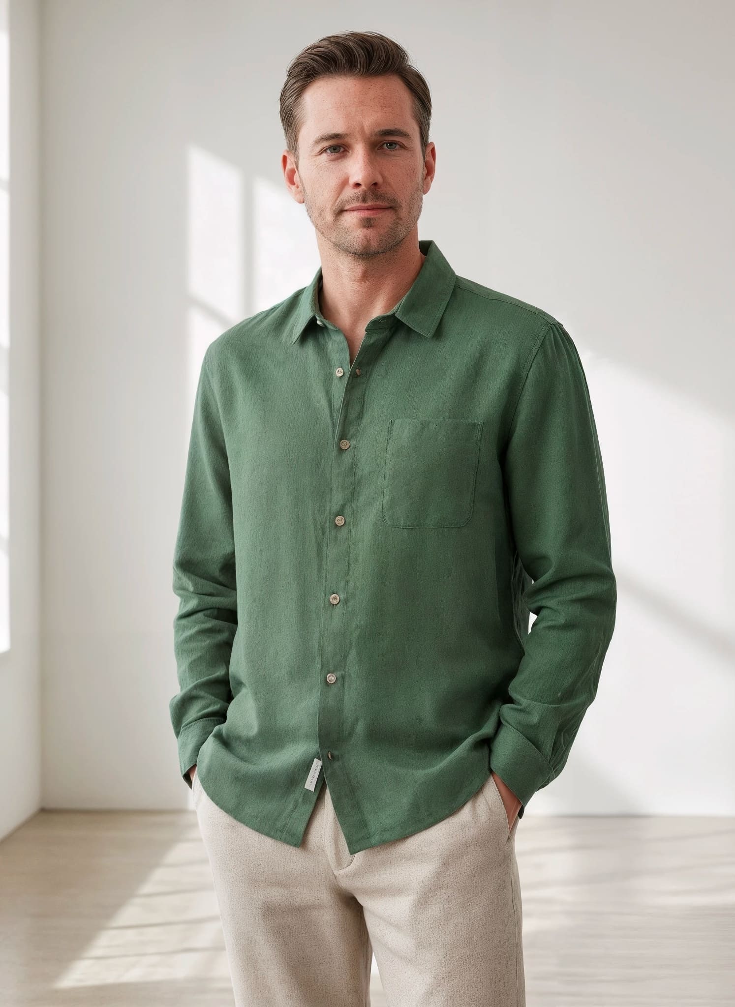 Long Sleeve Shirt - 100% Linen