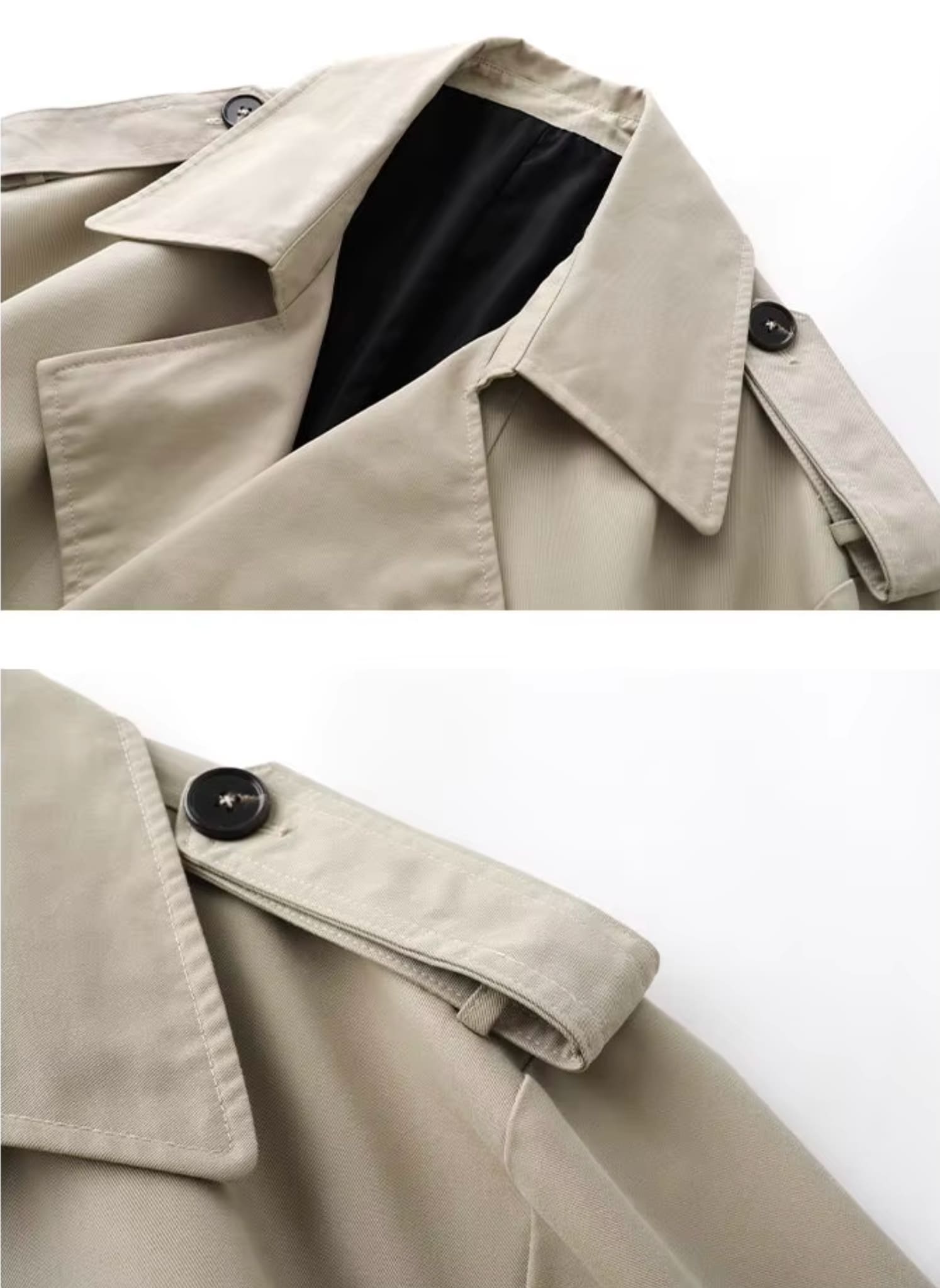 Classic Double-Breasted Trench Coat