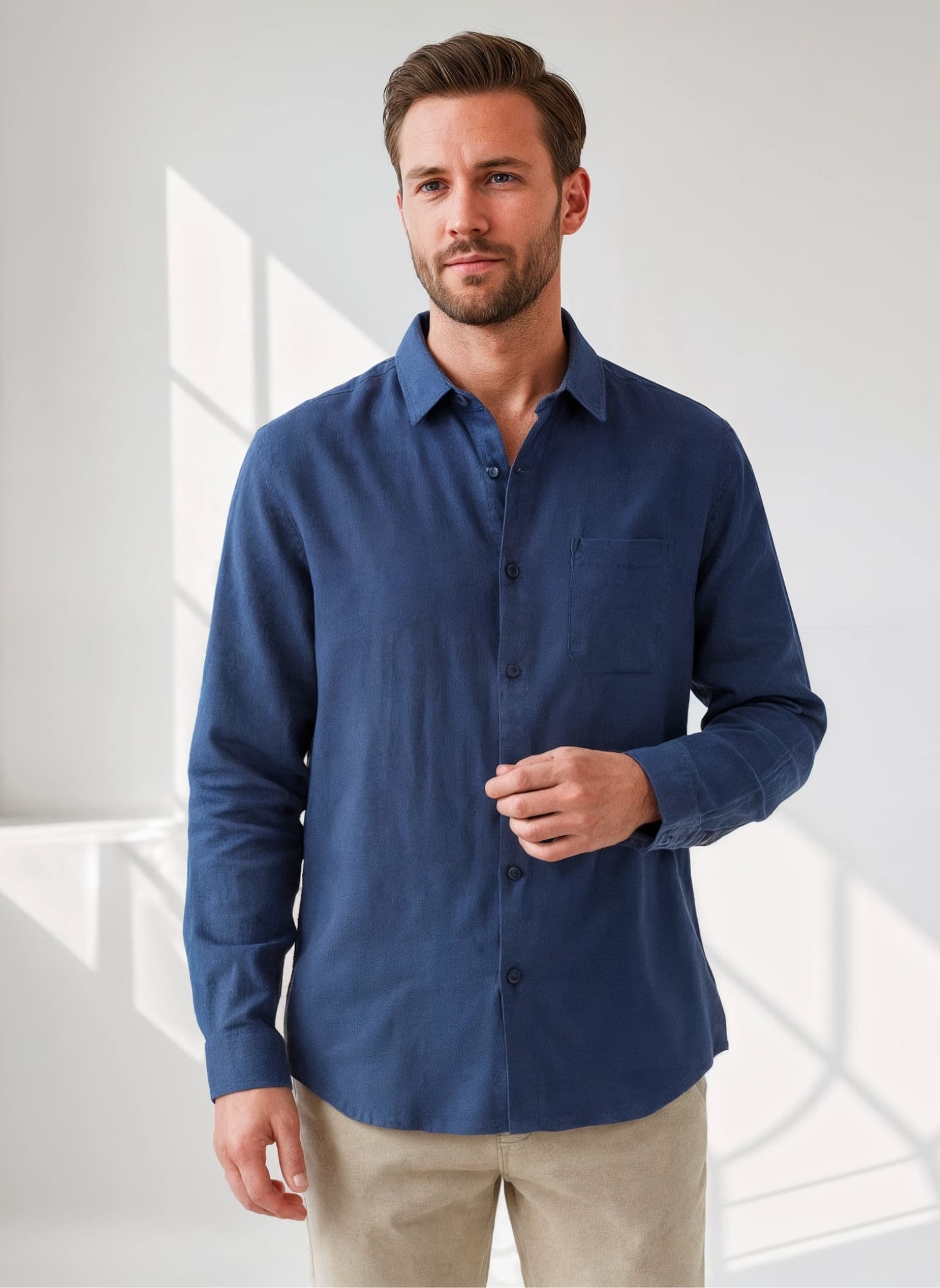 Long Sleeve Shirt - 100% Linen