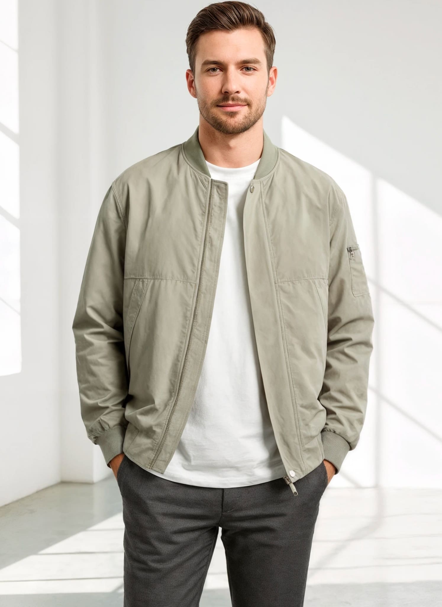 Minimalist Bomber Jacket