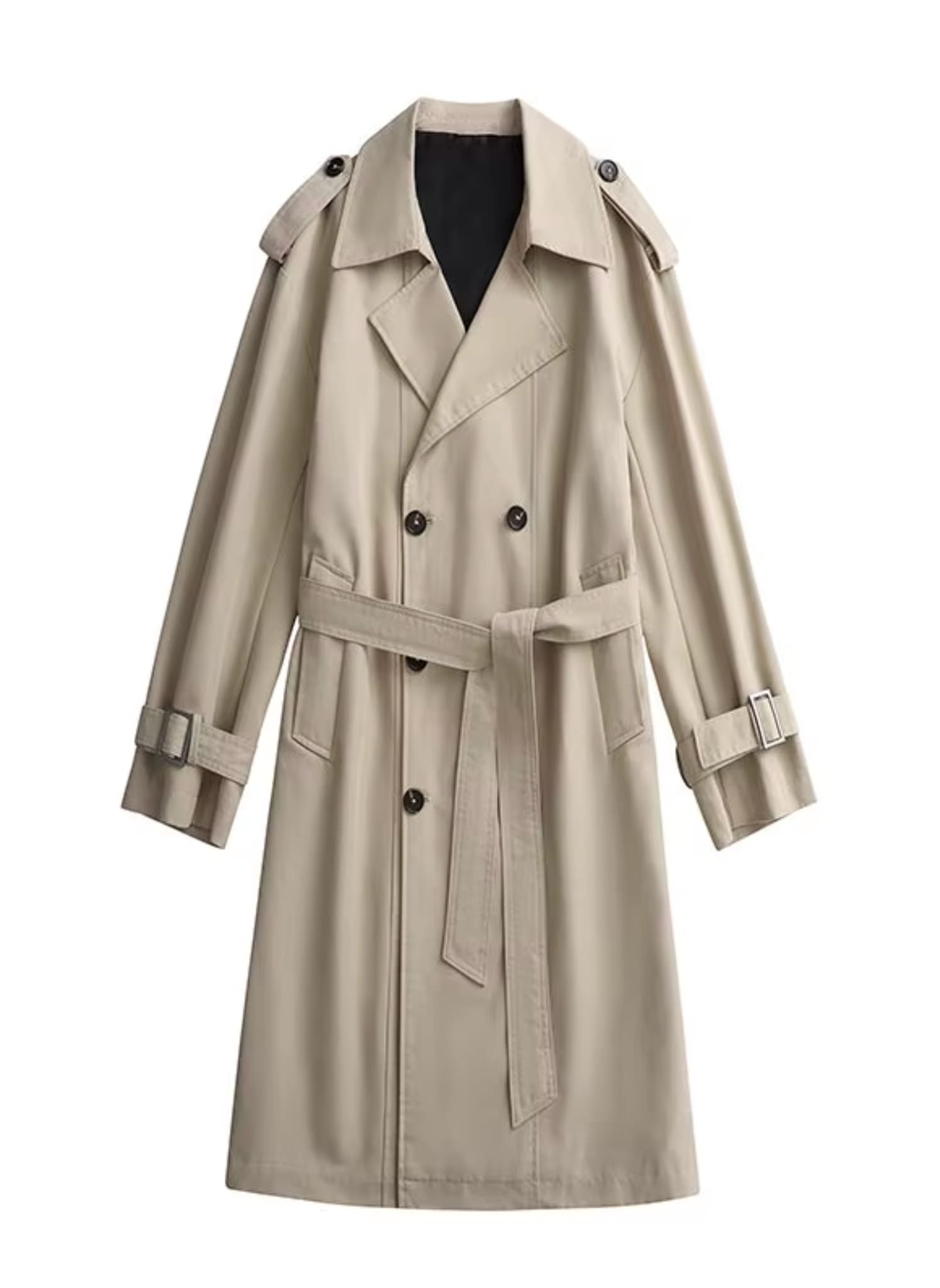 Classic Double-Breasted Trench Coat