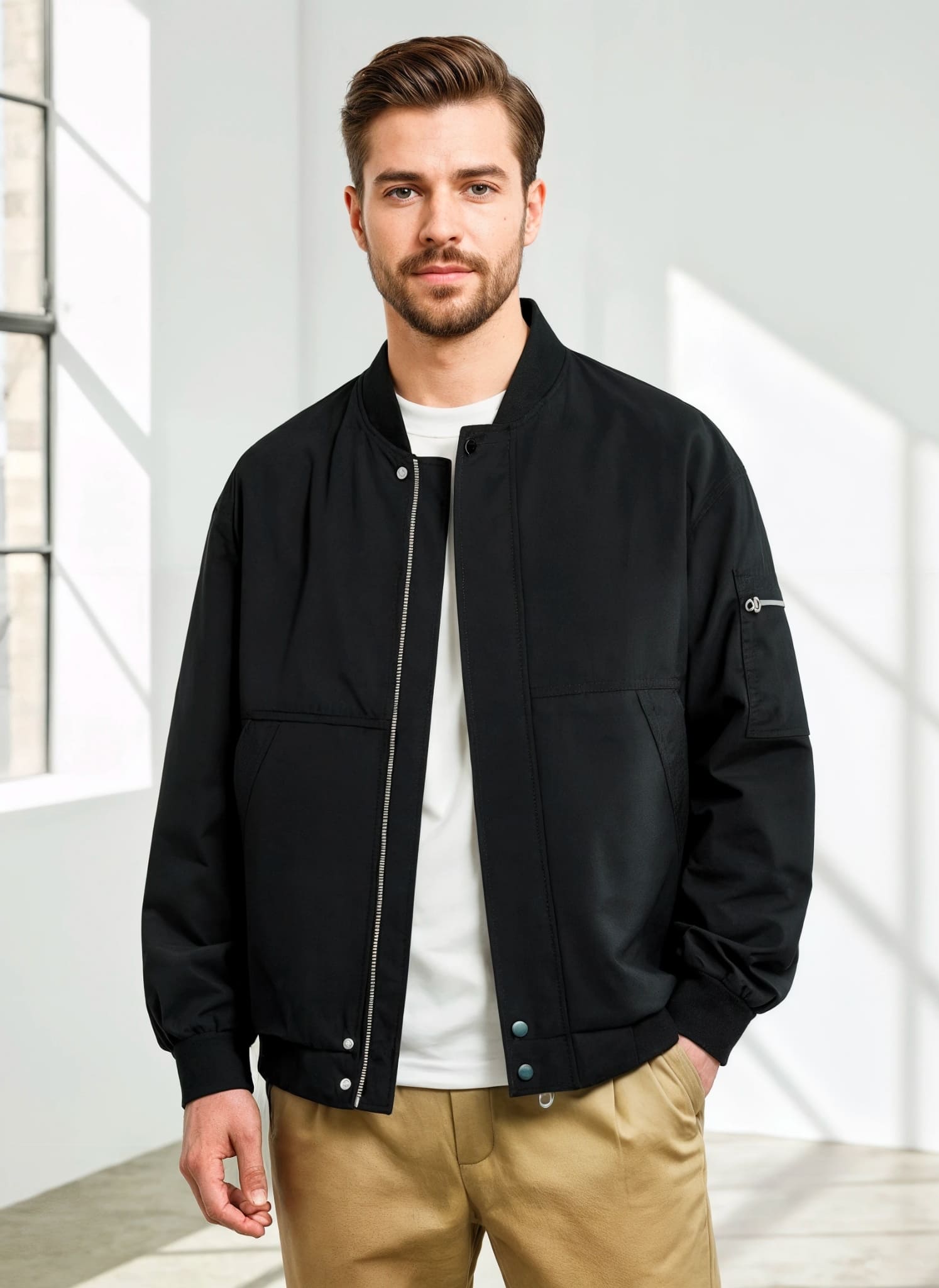 Minimalist Bomber Jacket